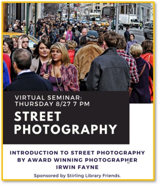 StirlingFriends's tweet photo. Book Discussion this Tuesday! And Street Photography Seminar Coming Up! - @BrowardLibraryhttps://mailchi.mp/ebeb195853fa/book-discussion-this-tuesday-and-street-photography-seminar-coming-up https://t.co/iZFy1pnwkl