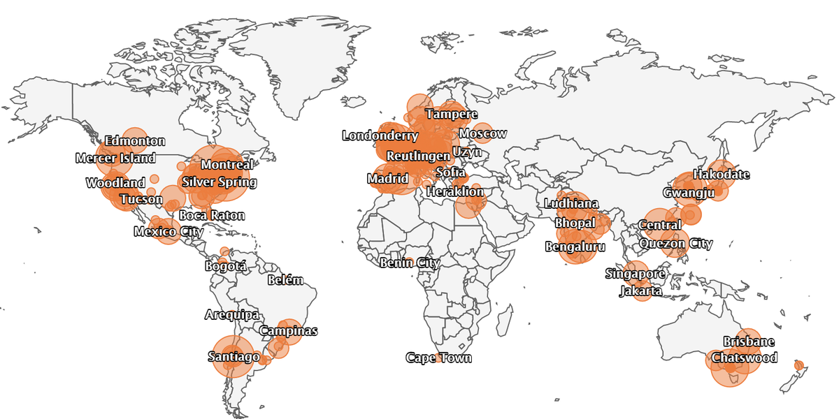 CNSorg's tweet photo. #CNS2020Online is all around the globe 🧠🧠🧠
Enjoy fantastic computational neuroscience no matter where you are. Join us! 🎉🎉🎉
@CNSorg @worldwideneuro @INCForg @OSBTeam https://t.co/5E7a2ljs6g