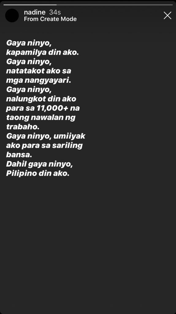x01_mer's tweet photo. Nadine’s IGS update https://t.co/qkTv7zYBLn