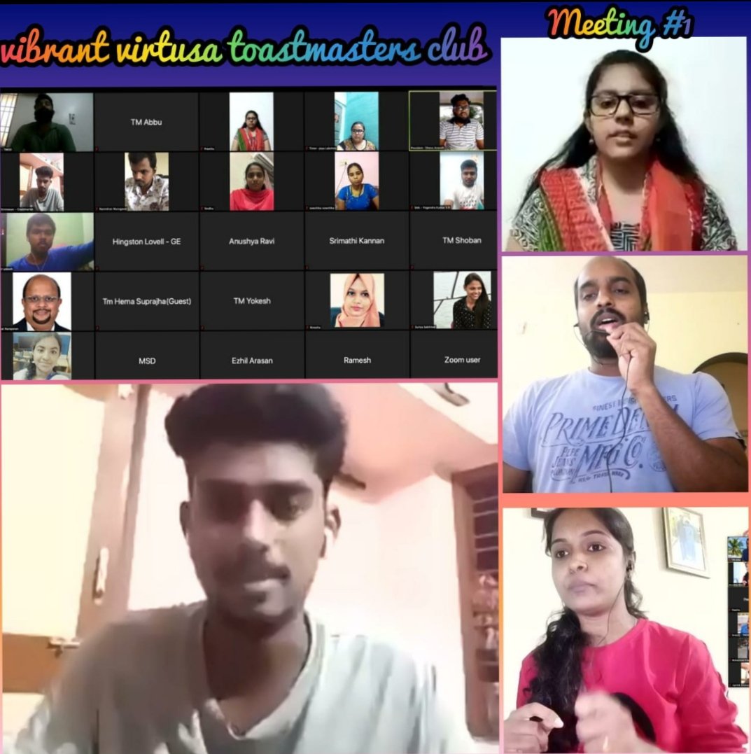 VVTMClub's tweet photo. Hey Everyone !! We are proud to announce that our very first and second meeting was conducted successfully and we are looking forward to conduct the upcoming meetings ! #Toastmasters #vvtm https://t.co/4tSAwmF1Is