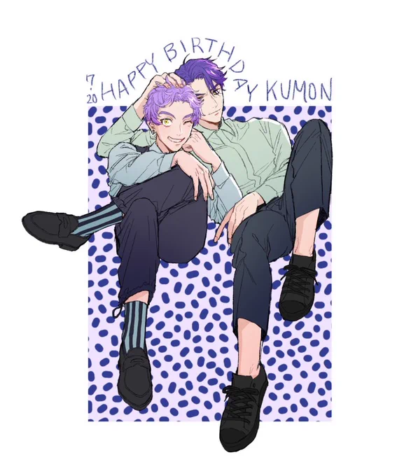 これは去年の九門誕生日の絵です 九門おめでとう㊗️?‼️ 