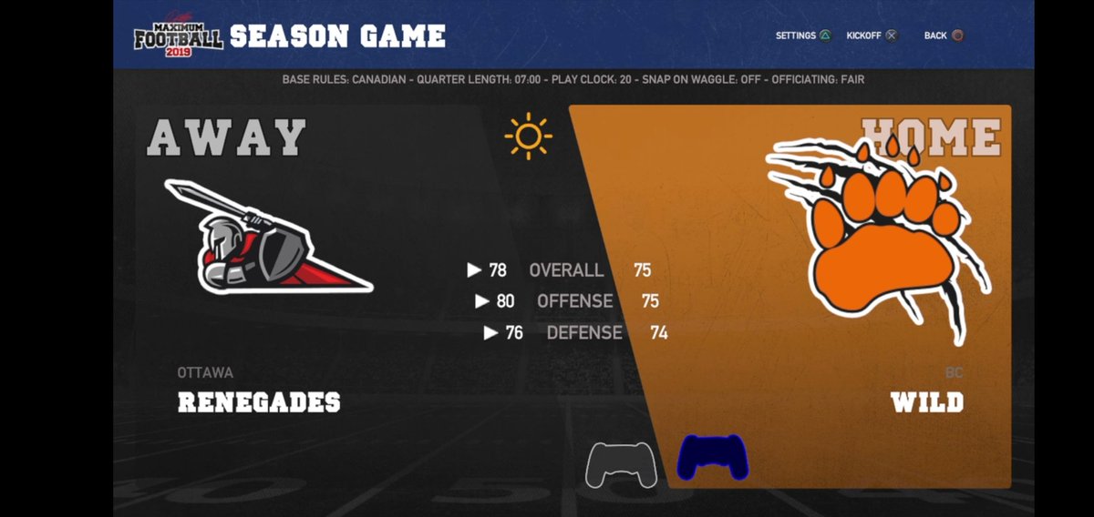 eAthletes_eACF's tweet photo. Game 1 of our Doubleheader!

🎫#Ottawa Renegades (1-3) @
     #BC Wild (1-4)
⏰11:30 am/et - July 19
📺 https://t.co/CeeyCuPmBV 

#eSports #eAthletes @MaxFootballGame #MaximumFootball19 #PS4Live #Twitch #CFLparody #supportsmallstreamers

#eACF #RookieSZN Week 6 #OTTBC https://t.co/BBx2U3iH61