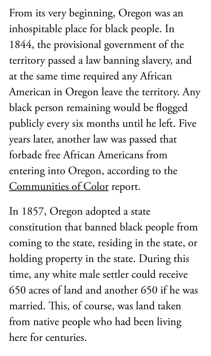 Yeah you read it right, Portland is the Whitest city in America and it isn’t a coincidence that Trump/Barr/DHS chose to exact this oppression and terroristic abuse on a city full of White people who may be more “woke” than most but still never thought this could happen to *them*.