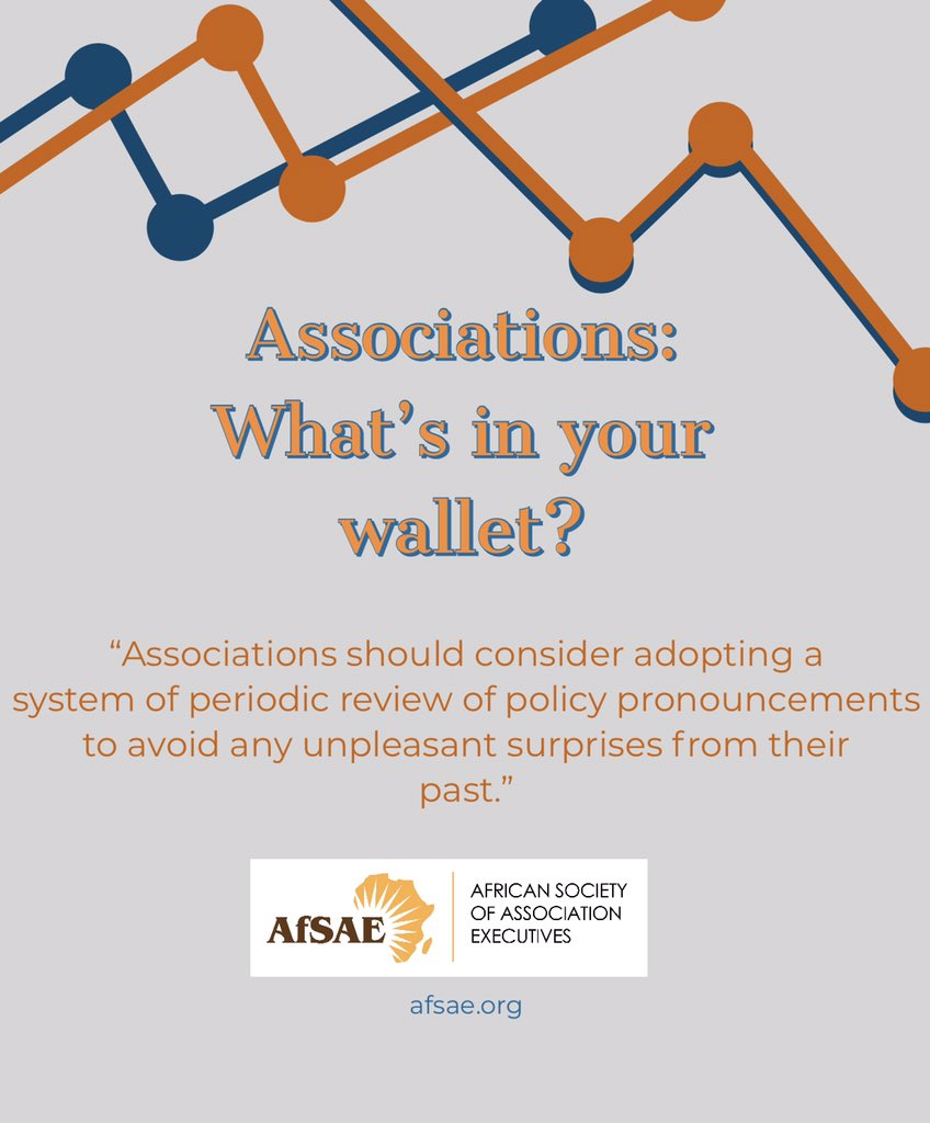 af_sae's tweet photo. Over time, #associations accumulate a stash of board resolutions, policy pronouncements, and other official statements that no one ever looks at again. #assnchat #AssociationsNow @MeetInKenya @RCBrwanda @SA_NCB
https://t.co/cf306wHTuZ https://t.co/GuXQ6wWvO7