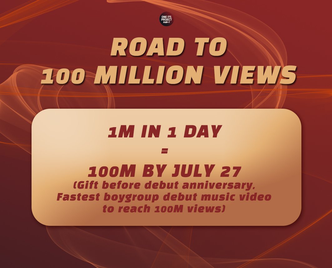 oneits_project's tweet photo. 🔥 FIRE UP ONE IT! 🔥

Let’s follow the road to 100M!
You may check out these hashtags to know more about the project:

📺 #FLASH_STREAMING 
💳 #FLASH_YT_ADS 

Keep your heart ablaze w/ your love for @x1official101 ❤️
#X1_Flash_Road_to_100M
#Flash를_1억뷰로_데려가_원잇_프로젝트 https://t.co/ILnGPSoQVk