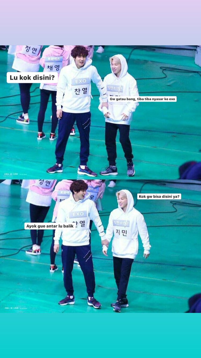 Liana1801's tweet photo. Kaget dong buka Tweet Daebak🤗
Seneng banget bisa liat ARMY & EXO-L ngereceh bareng gara" trend ini....Smoga jha war" yg gak jlas diantara kedua Fandom ini berkurang yah, Kita Support Idol kita masing" tanpa menjatuhkan Idol lain👍
DAMAI ITU INDAH💜♥️
Jimin Exo
#BTSEXO https://t.co/dhkUahi9A9