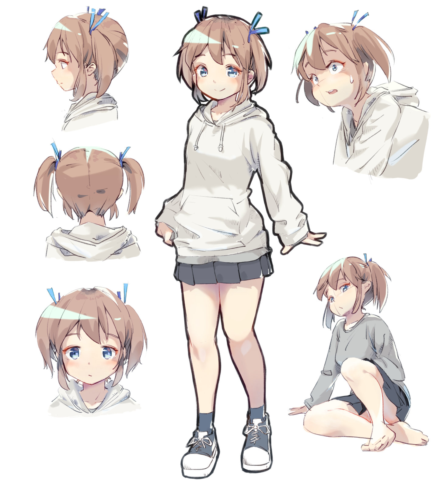 Nep お絵描き もっかいパーカー この前の水着ちゃんをいわゆるうちの子みたいにしたろかなと思って同じキャラ描く練習 目鼻口の位置関係が同じキャラに見えるポイントらしい でも横顔はなんかピンとこない 色塗りは肌だけでもちゃんと塗ると他適当でも
