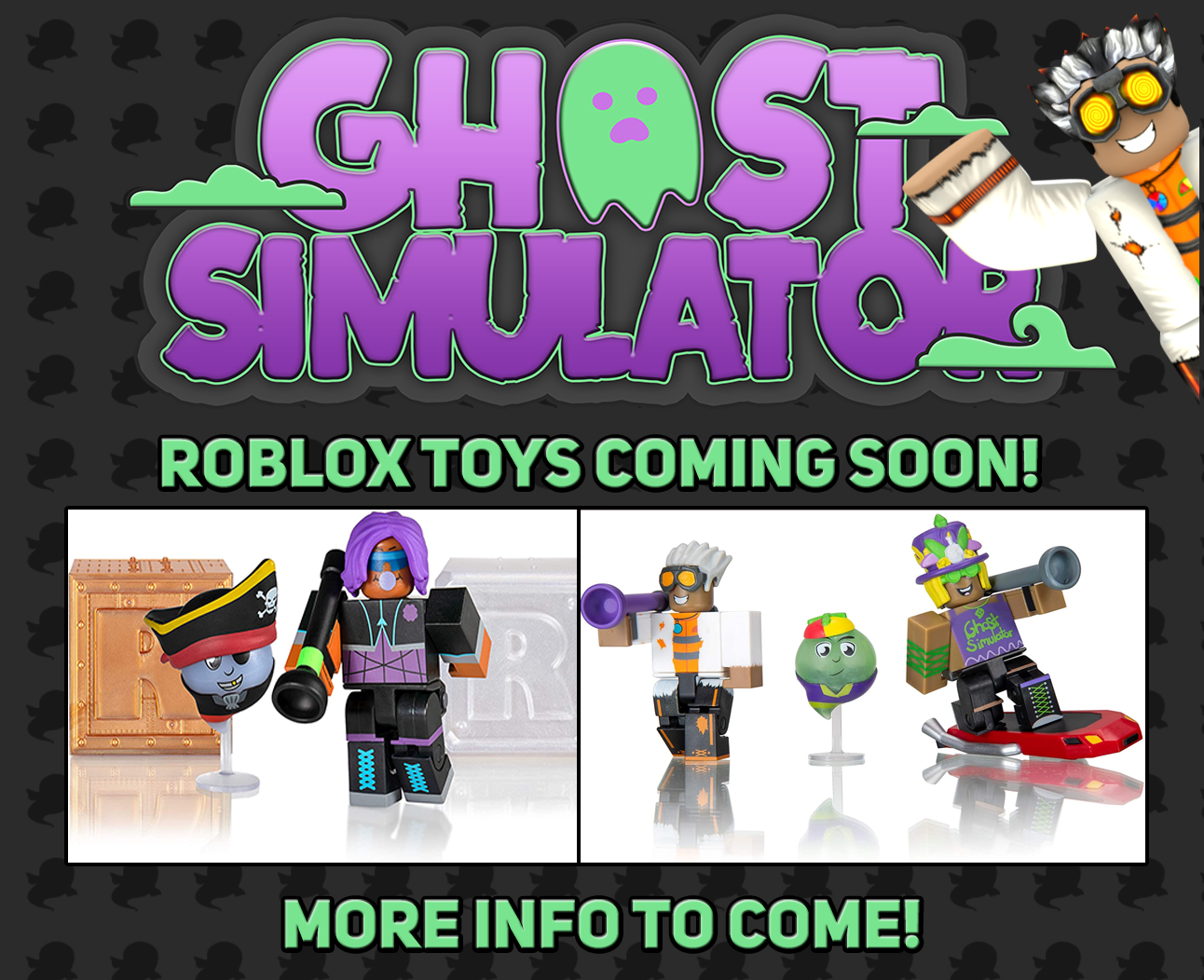 Bloxbyte Games On Twitter Exciting News Ghost Hunters You Ll Be Able To Find Roblox Ghost Simulator Toys In Stores Very Soon Which Characters Will You Try To Get Not All - roblox hunting games