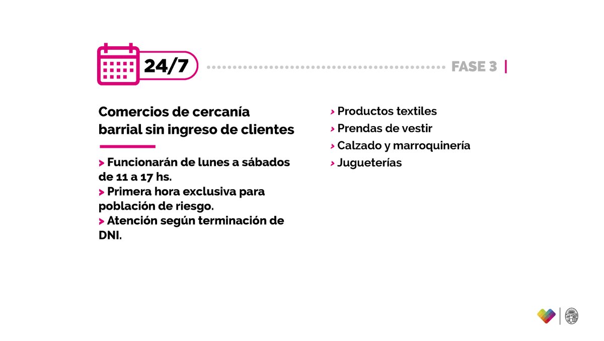 LaPlataMLP's tweet photo. Estas son las actividades que volverán a funcionar durante la fase 3 ✅ Ahora, más que nunca, tenemos que ser responsables y poner en práctica todo lo que aprendimos para llegar hasta acá.

📌 Consultá los protocolos en: https://t.co/lARinsvaQh https://t.co/7m754qu2p8