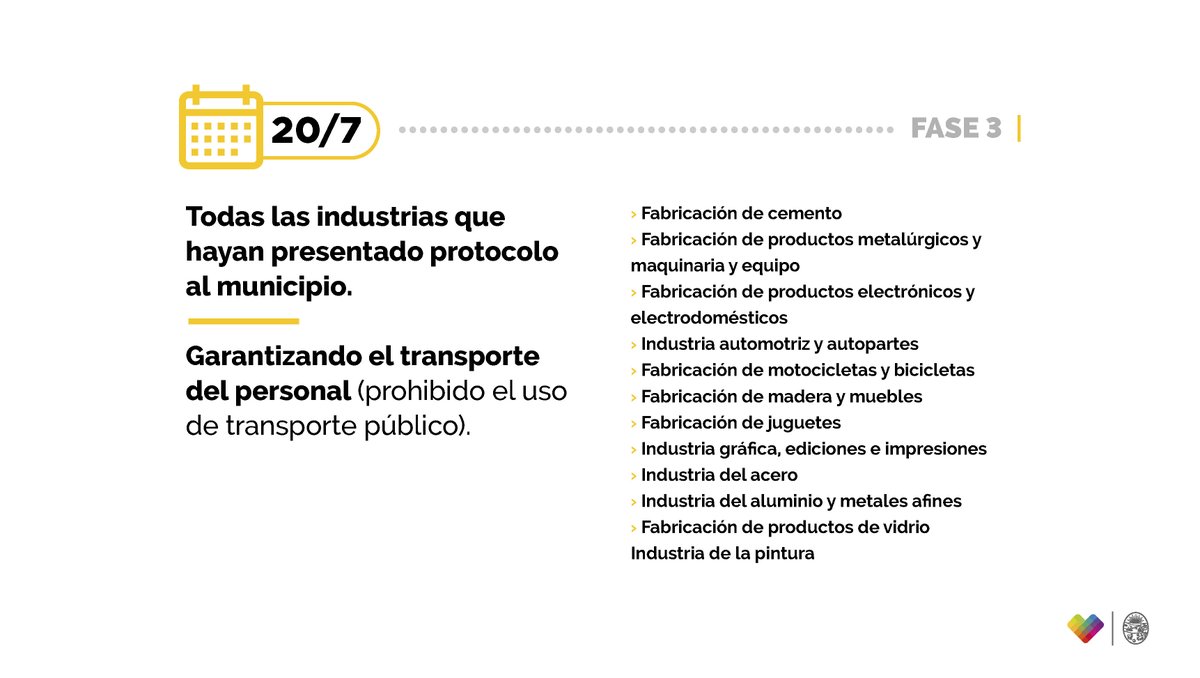 LaPlataMLP's tweet photo. Estas son las actividades que volverán a funcionar durante la fase 3 ✅ Ahora, más que nunca, tenemos que ser responsables y poner en práctica todo lo que aprendimos para llegar hasta acá.

📌 Consultá los protocolos en: https://t.co/lARinsvaQh https://t.co/7m754qu2p8