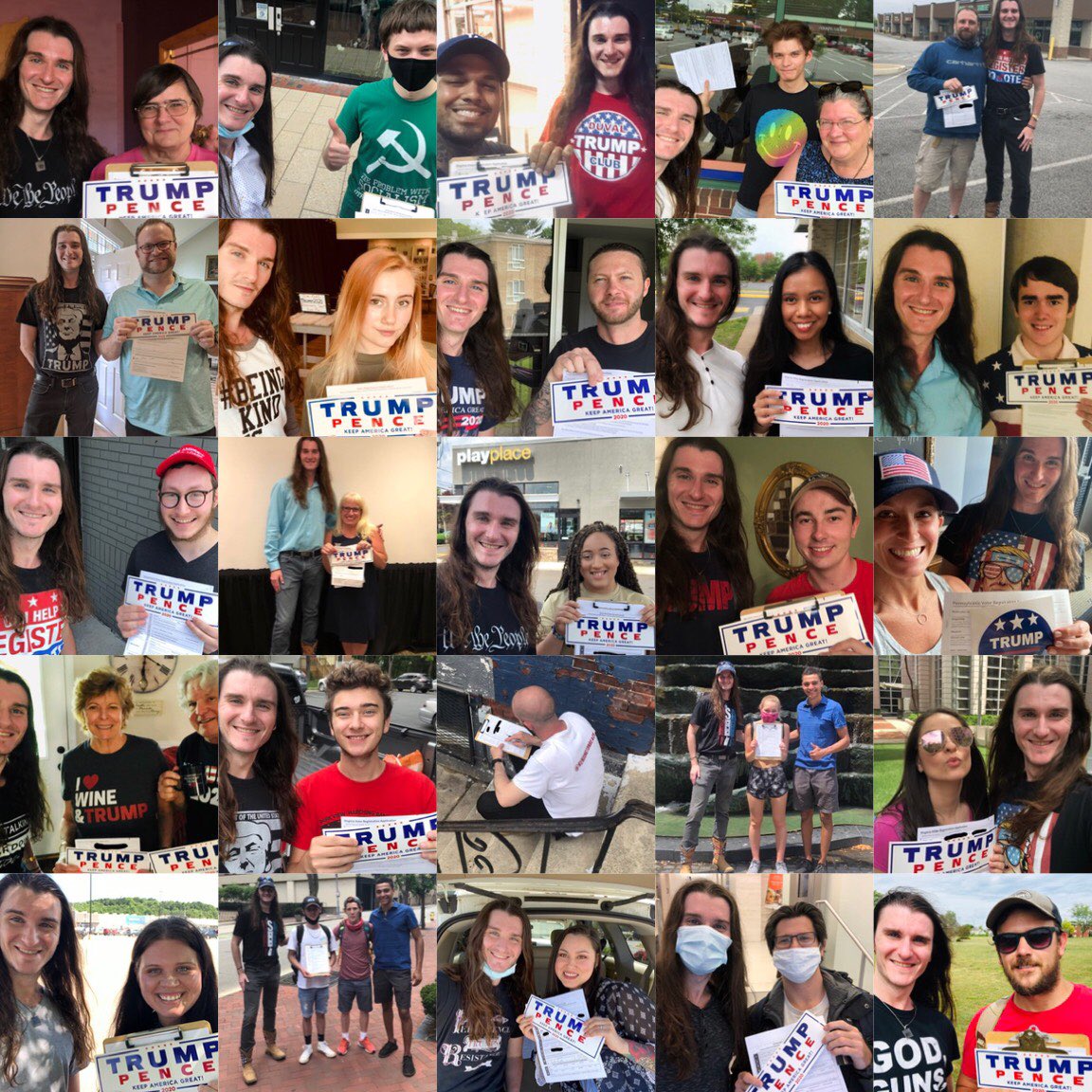 ScottPresler's tweet photo. @realDonaldTrump The most important thing we can do to re-elect President Trump is register new voters. 

I’ve created a guide, which teaches you how to register voters. 

It’s very effective. https://t.co/90HxlNZ2Aw