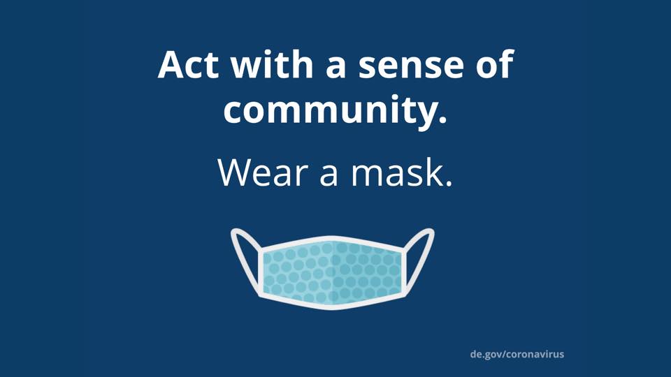 MikePurzycki's tweet photo. I urge #WilmDE to continue wearing a mask &amp; to practice social distancing in public. COVID-19 is still in our community &amp; it is incredibly important that we continue to follow CDC guidelines. Wearing a mask &amp; social distancing shows that you respect &amp; care about those around you. https://t.co/Cy2F1mWQ6Q