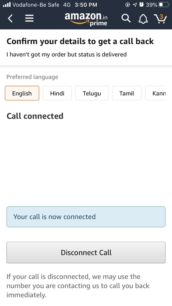 PrernaSakpal's tweet photo. @amazonIN requesting to kindly include an option of #Marathi when we register for a call back in the mobile app. This would help build a good brand image and happy customers in Maharashtra for #AmazonIndia. You already have Hindi, Tamil, Telugu, Kanada options! #मराठीबोलाचळवळ https://t.co/OPDkSvGZVL