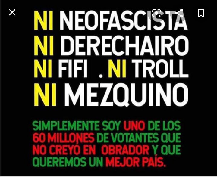carlitos220287's tweet photo. #NiChairo #NiFifi
Soy un ciudadano MEXICANO que ama a su país y no quiere verlo destruido https://t.co/Myd71F29qk