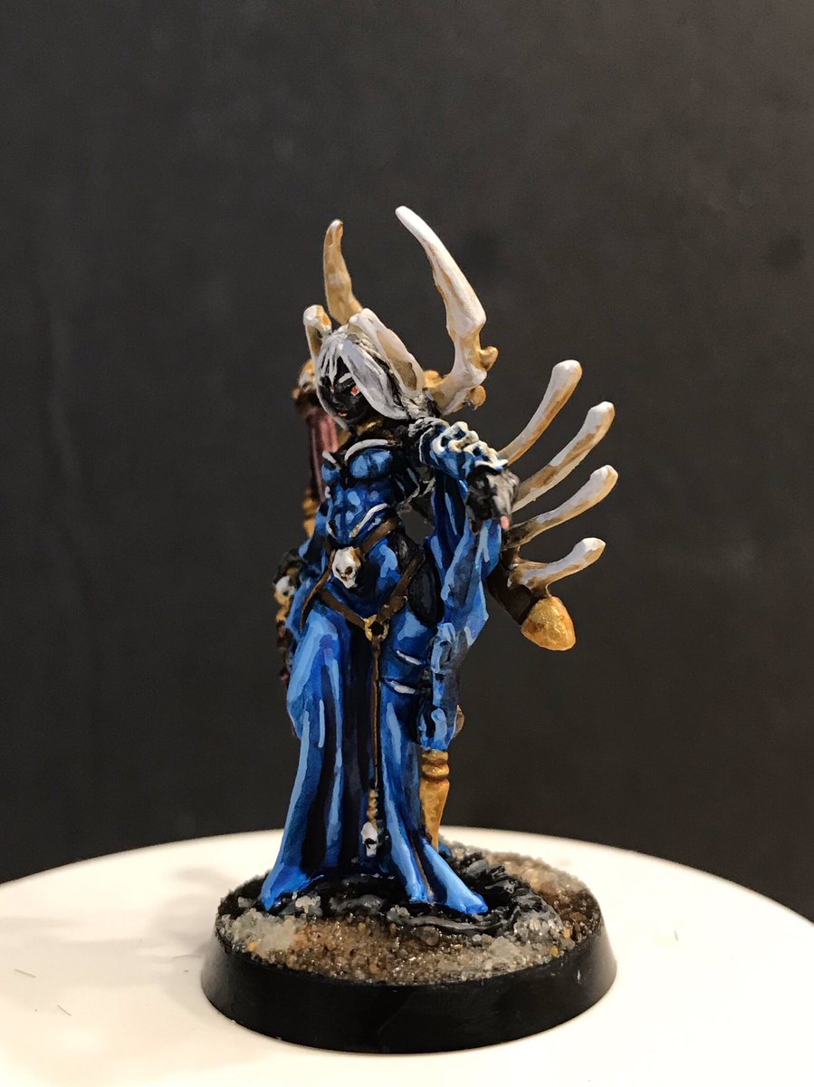 BgMiniatures's tweet photo. Drow Ambassador to the Court of the United Kingdom of Ahlissa...Necromancer Blade-Mistress...very dangerous! https://t.co/tpEJryM7ma