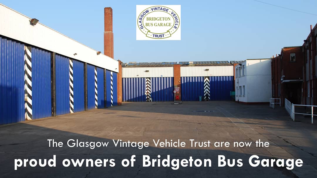 GVVTGlasgow's tweet photo. The Glasgow Vintage Vehicle Trust (GVVT) is delighted to announce that it has completed the purchase of Bridgeton Bus Garage from City Property Glasgow (Investments) LLP, an arms-length organisation of Glasgow City Council. https://t.co/svh5dRGJz6