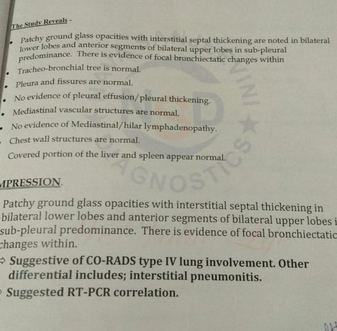 Read a new term today. CO-RADS. for COVID associsted CT imaging characterization. 

Guess RADS is extending to non- oncological imaging too after BIRADS LIRADS PIRADS and TIRADS.