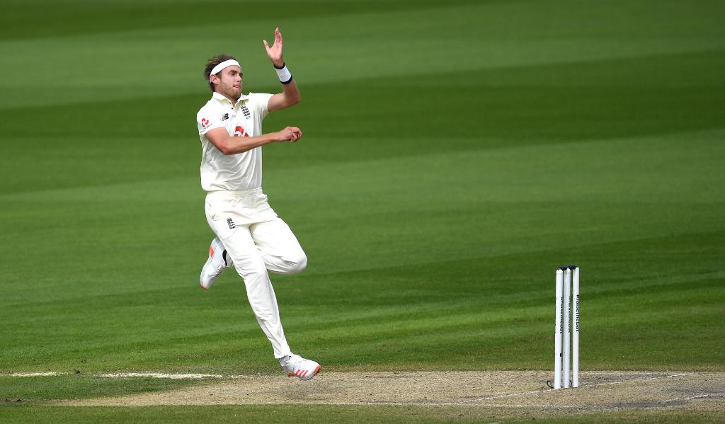 With no saliva on offer, Stuart Broad still managed to make the ball talk and demonstrate fearsome accuracy.(Credits: Twitter/ICC)