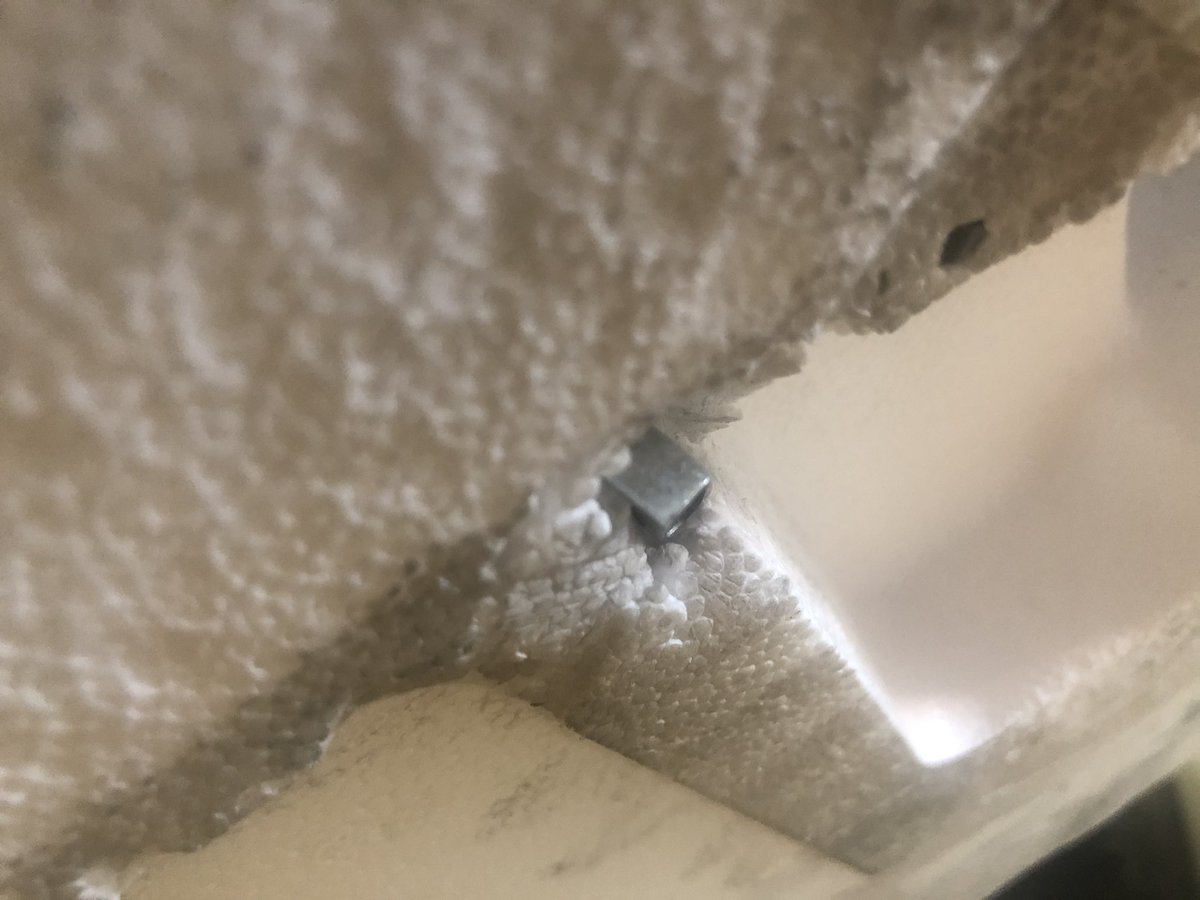 Matt__Stanley's tweet photo. Hi @ao, why are your fridges delivered on a polostyrene base with sharp metal sticking out the bottom? Fridge delivered this morning and the delivery men slid it across the kitchen/hallway floor.. see images for scratches! (Not to mention the fridge was damaged on arrival) https://t.co/k1PRBp8VG5