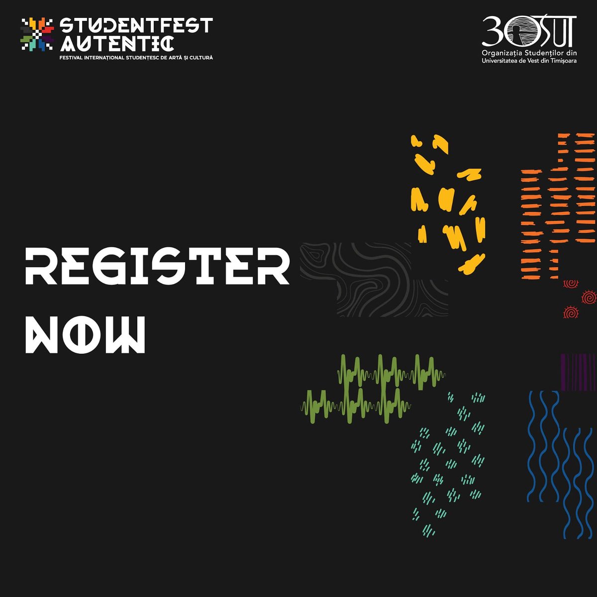 StudentFestTM's tweet image. The waiting is over: we're reopening the registration for StudentFest Authentic's workshops! ➡️ Check studentfest.ro and get introduced to art. 

P.S. The workshops of this edition will take place online. 💻

#StudentFest2020 #studentfest #studentfestival