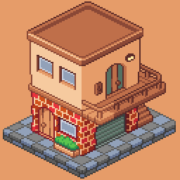 MochaMilk8's tweet photo. A random house that i made in weekend #aseprite #pixelart #pixelartist https://t.co/Xgoc1j7X8l