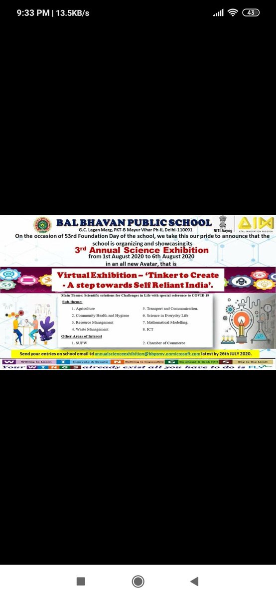 vadehra_rahul's tweet photo. @vividh87 @BBPSMV @NITIAayog 
Feeling excited about this event, need best wishes https://t.co/LkDM9XZ8Y6