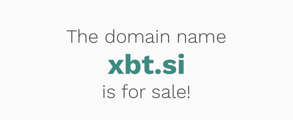 BlockchainNames's tweet photo. Short 3 letter domain name for sale https://t.co/q4yUe1Wyyz #XBT #Bitcoin #BitcoinDomain #CryptoDomain #CoinNames #BlockchainDomains https://t.co/DLxa4ELrqG
