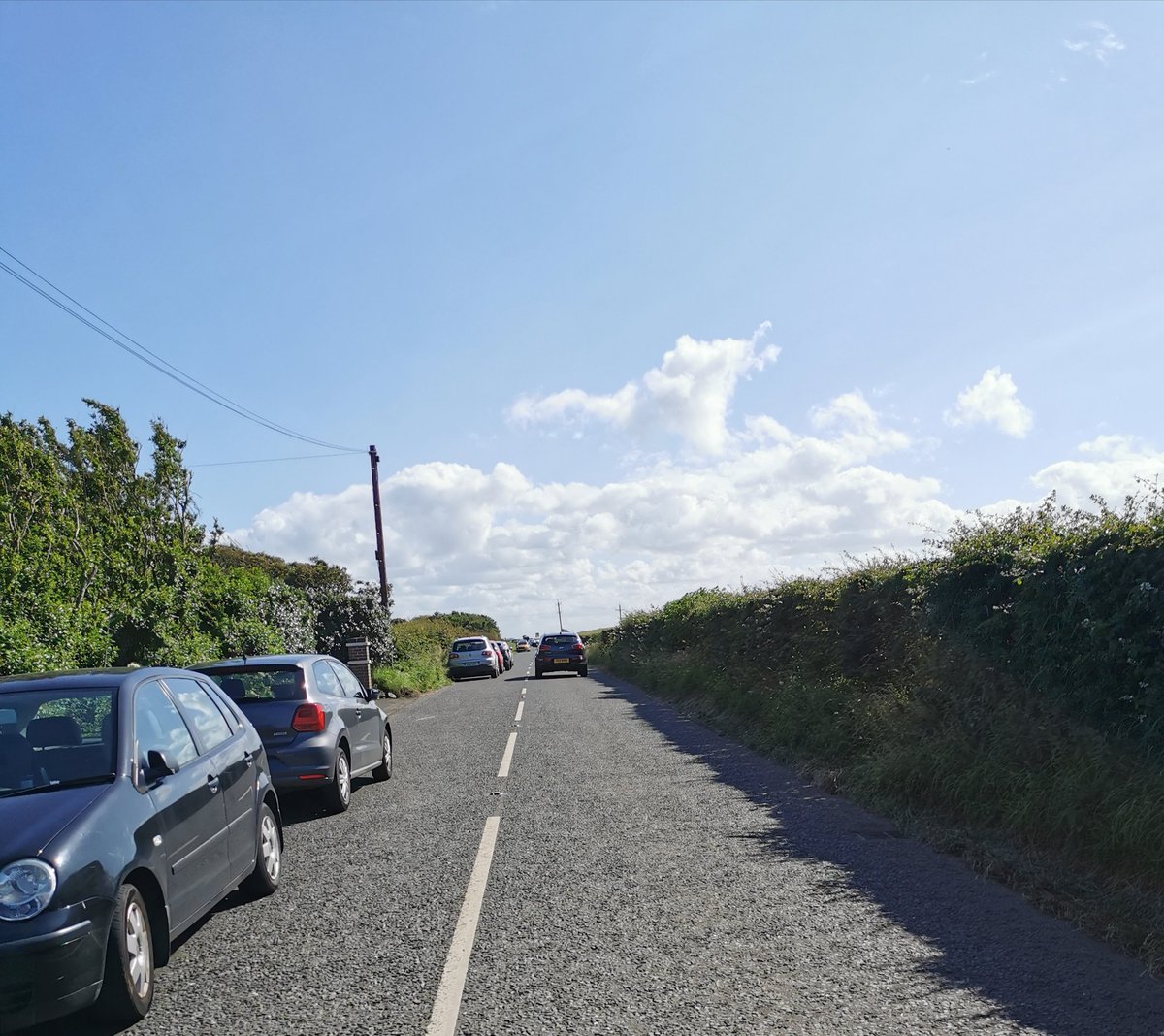 N8BOH's tweet photo. @NationalTrustNI not very responsible putting up cones in your carpark which adds to the dangerous parking on a busy road! @causewaynews @Ncoastlife https://t.co/ZEWEFPYFob