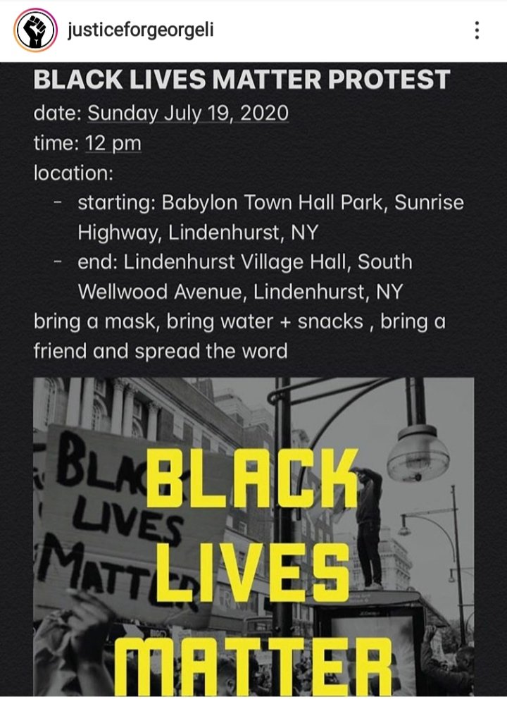 EpicProsaic's tweet photo. Long Island Protests
TODAY
Sunday July 19th
Check this entire thread for more protests in the tri-state area
Thanks Instagram @ justiceforgeorgeli (Check them for latest info & changes)
#BlackLivesMatter
#LongIsland #LongIslandProtests #LIProtest #BLM https://t.co/OdtMALkTNP