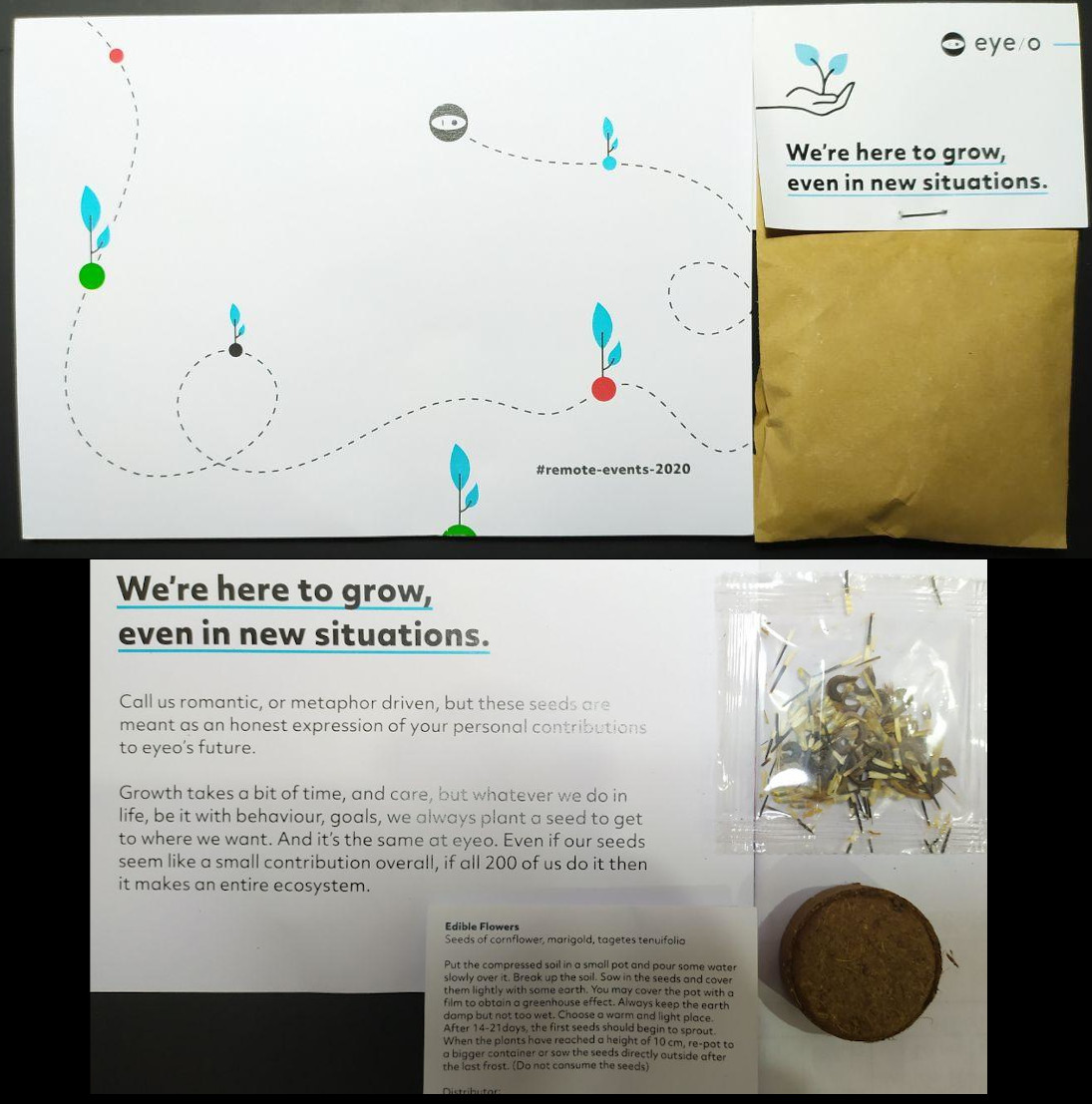 2alin's tweet image. Received a beautiful present: flower seeds!! all the way to India 🇮🇳,  from our previous #RemoteEvent at @eyeo. Can&apos;t wait to see them grow 😍.