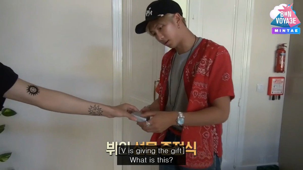 When taehyung bought gifts for the members in Malta