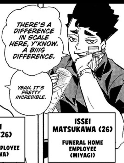 UM HELLO WTF I GET TO SEE MATSUKAWA AND MAKKI IM GONNA DIE DNNDDNDN HE HAS SAKUSA HAIR NOW FURUDATE TRYING TO REEL ME BACK IN AFTER YE A RS 