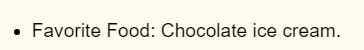 He loves his chocolate ??? 