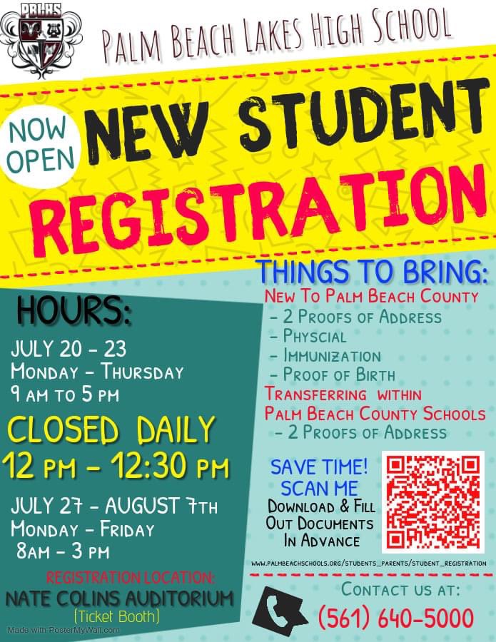 PBL Rams (NEWBIES)—It’s time to REGISTER FOR SCHOOL ☺️👍🏾...See the details in the below flyer...See you soon♥️♥️♥️‼️@pbcsd @PBL_Guidance