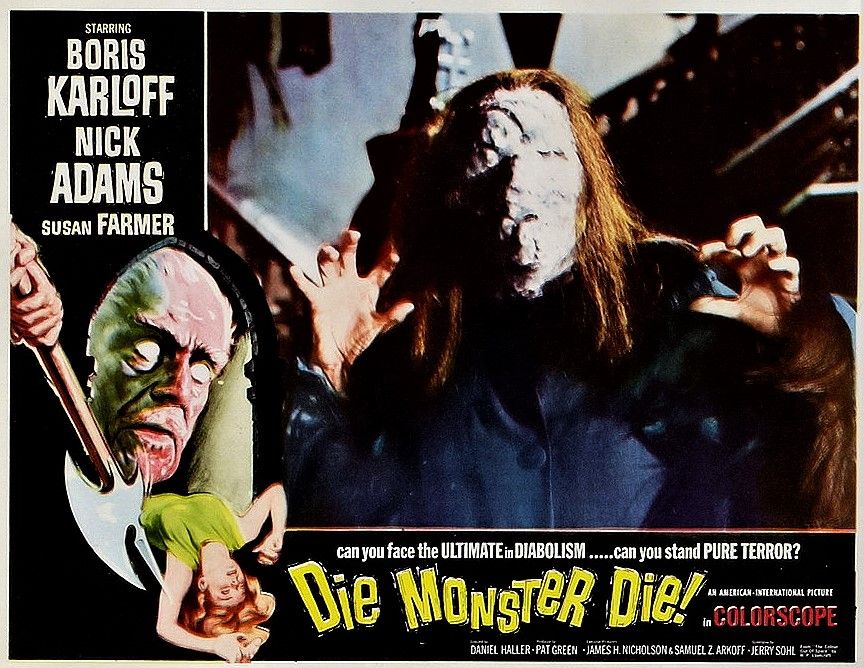 brschuck66's tweet photo. #DanielHaller, a longtime art director for #RogerCorman, made his directorial debut with Die, Monster, Die ('65), an adaptation of H.P. #Lovecraft's #TheColourOutofSpace. Stars #BorisKarloff, #NickAdams &amp; #FredaJackson. #horrormovies  #scifi #FilmsFromBeyond https://t.co/P0WQUlV9ng