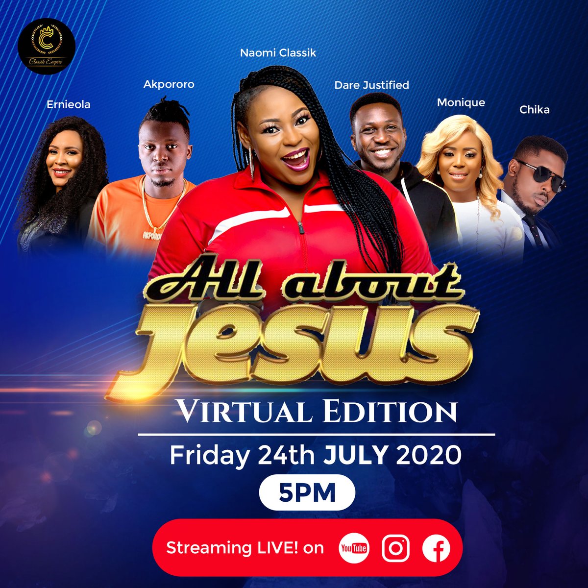 naomiclassik's tweet photo. All About Jesus 🔥 🔥 🔥 the virtual experience is here🔥🔥🔥🔥🔥 https://t.co/DxRz7cQCPY