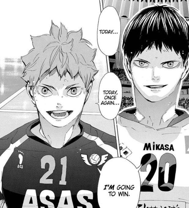 so ur telling me that hinata and kageyama are going to live the rest of their lives intertwined together, as destined rivals, spending the rest of their days playing volleyball with and against each other? I NEED A FUCKING MOMENT 