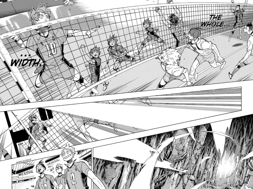 also all haikyuu pages are great and im still obsessed with this one. the LAYOUT....... the BEAUTY