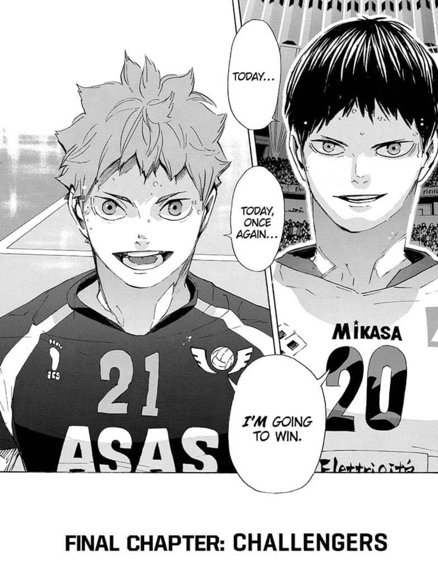 [haikyuu 402]

kagehina soulmates !! and to think that this is just another match for them amongst the thousands they've played,, and they've been keeping track since highschool !!! i- honestly the dedication of these two 