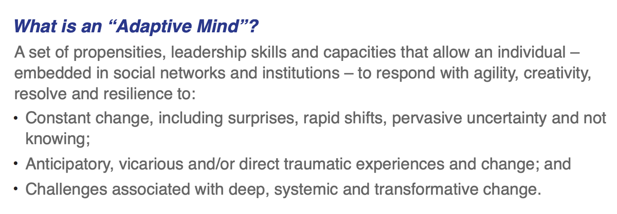 Revkin's tweet photo. Everyone needs endurance training now, and shrinking newsrooms in particular. Makes covering 9/11 & past jolts look easy. Emergent shape-shifting layered unravelings...
Susi Moser's work fostering the #adaptivemind is key:
More ideas from @jeffschlegel @JudithMatloff et al โคต๏ธ https://t.co/b1R3IDaHSv