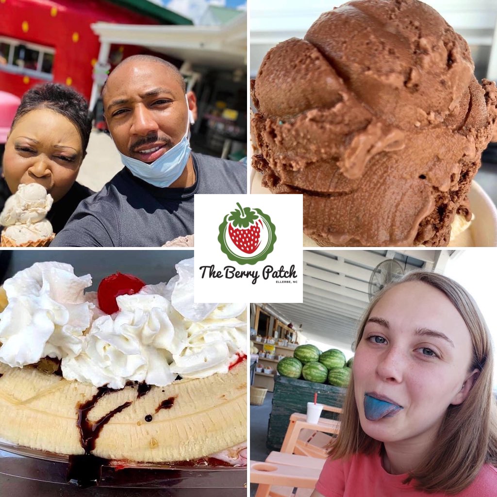 TheBerryPatchNC's tweet photo. Happy National Ice Cream Day!  Stop by for the best homemade ice cream around!!  Open every day 8-830.🍦
#worldslargeststrawberry #theberrypatch #Exit25 #ellerbe #richmondcounty #visitnc #nationalicecreamday https://t.co/iGqYfD56xz