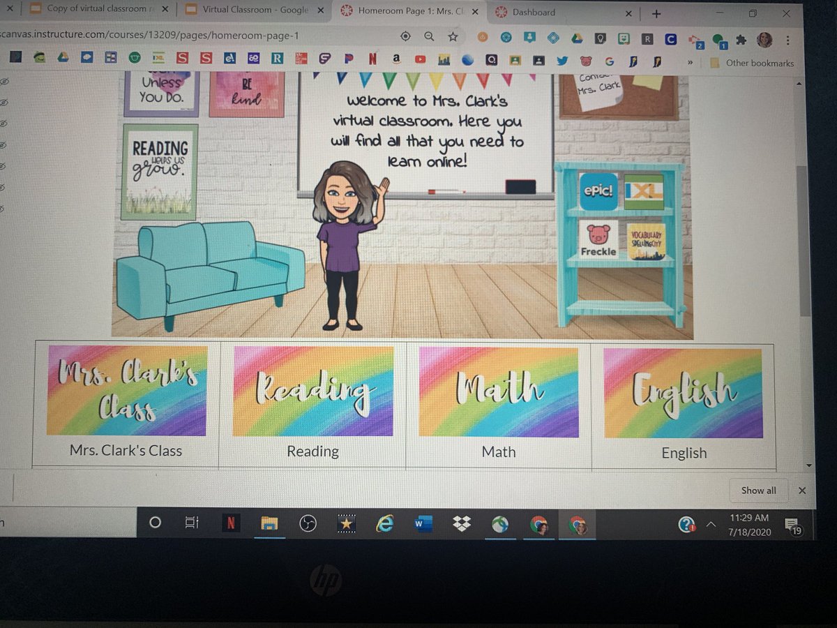 iTeachLoveGrow's tweet photo. After working on a Bitmoji classroom for hours, I did something different. I’m not really sold on either. 🤷🏼‍♀️ https://t.co/zY0fpShprX