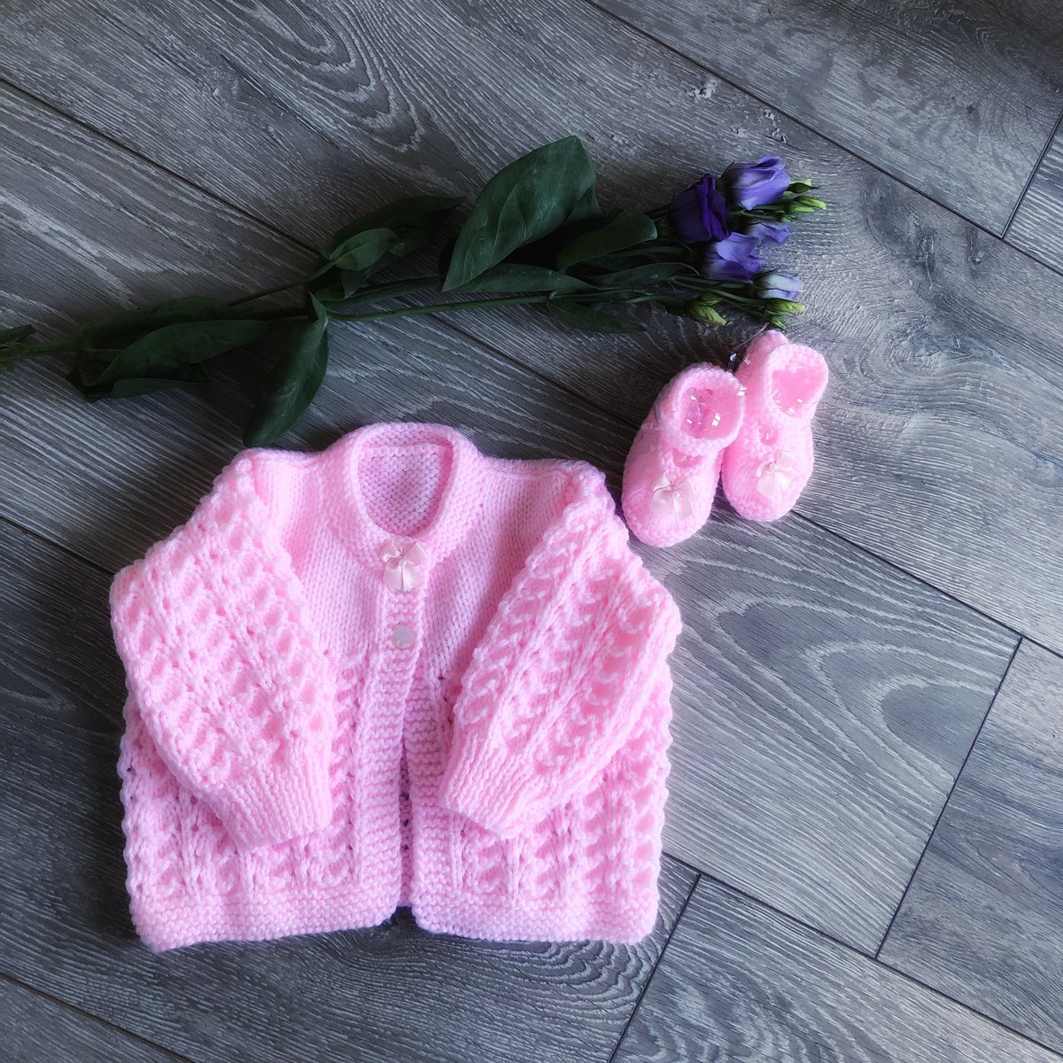 pompombel's tweet photo. Hi @TheoPaphitis. First day back after #lockdown and I’m so excited to be showcasing some of my new items 🤩 Knitted on the west coast of Scotland with my fair hands. I’ve just become a Gran and hoping to use my new model for some photo shoots very soon! 💕😂 #sbs #goodtobeback https://t.co/nQ1m39PdKs