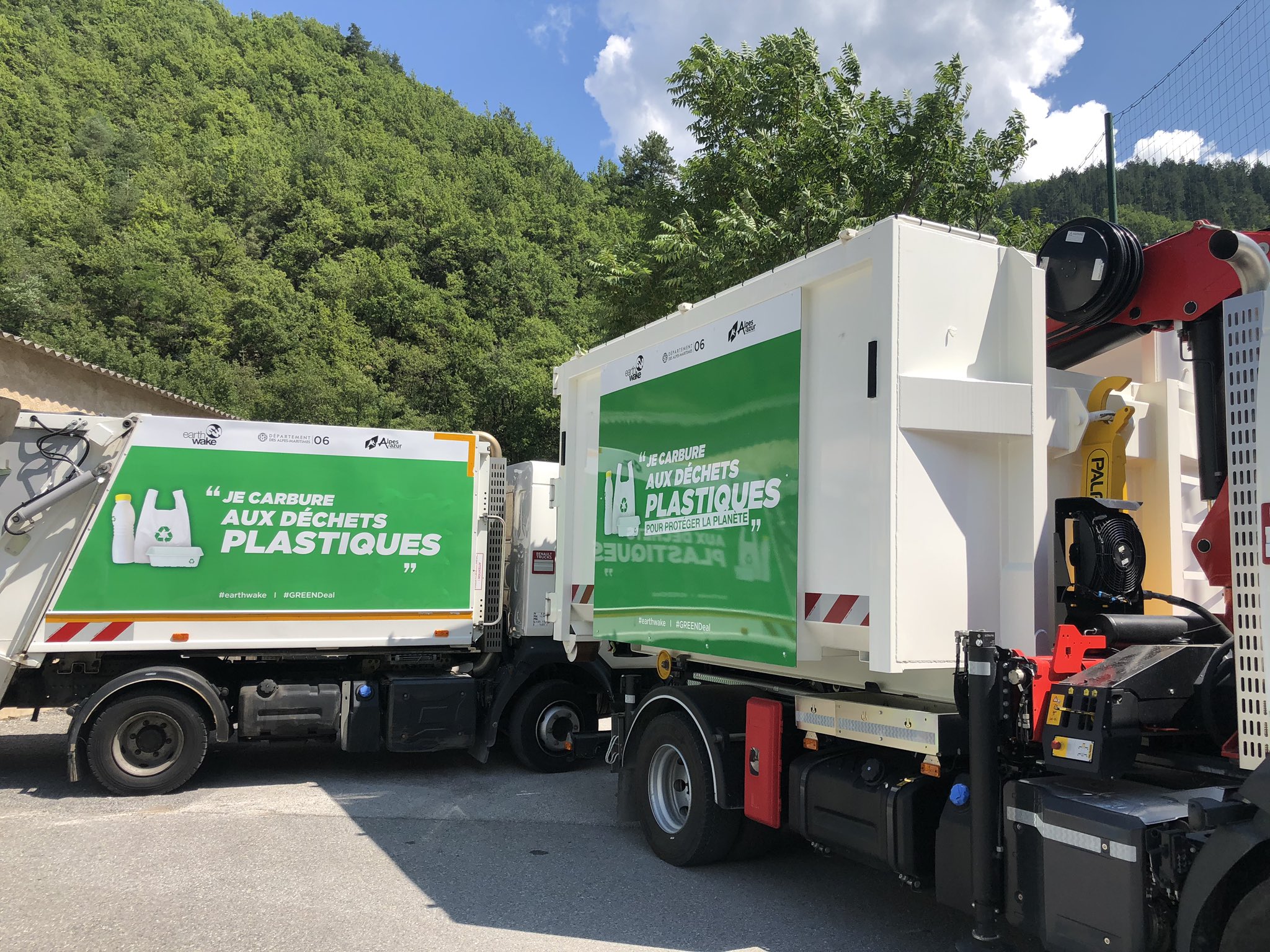 Grâce à Earthwake, des camions poubelles carburent aux déchets