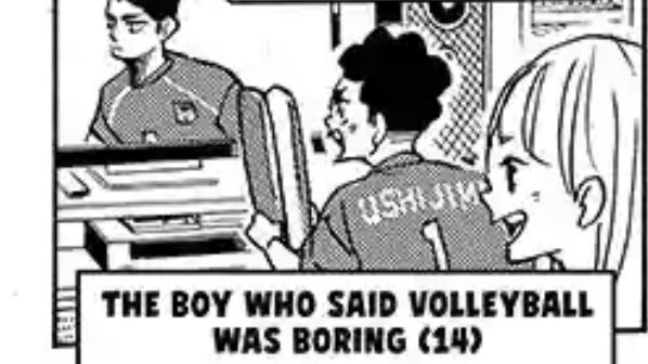 hq 402

i love this cute tidbit, all the change ushijima went through was worth it even a bit because the boy now finds volleyball interesting 
