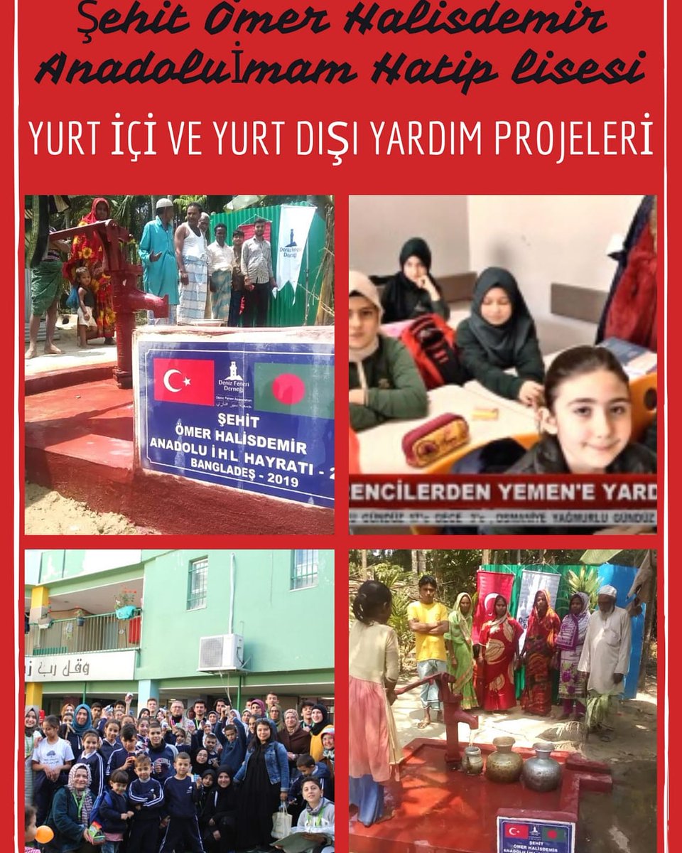 Yakın ve uzak çevresine karşı duyarlı nesiller... Şehit Ömer Halisdemir Anadolu İmam Hatip Lisesi #lgs2020 #lise #ihl #ankara #yenimahalle #tercih #okul