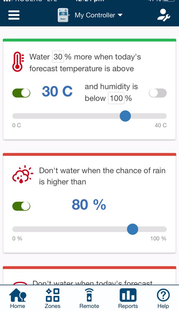 hudsonirrigate's tweet photo. Now it’s finally getting hotter upgrade your #irrigation timer to auto increase your watering times #smartirrigation #hydrawise @Hunter_Ind https://t.co/iEdCaztzxA