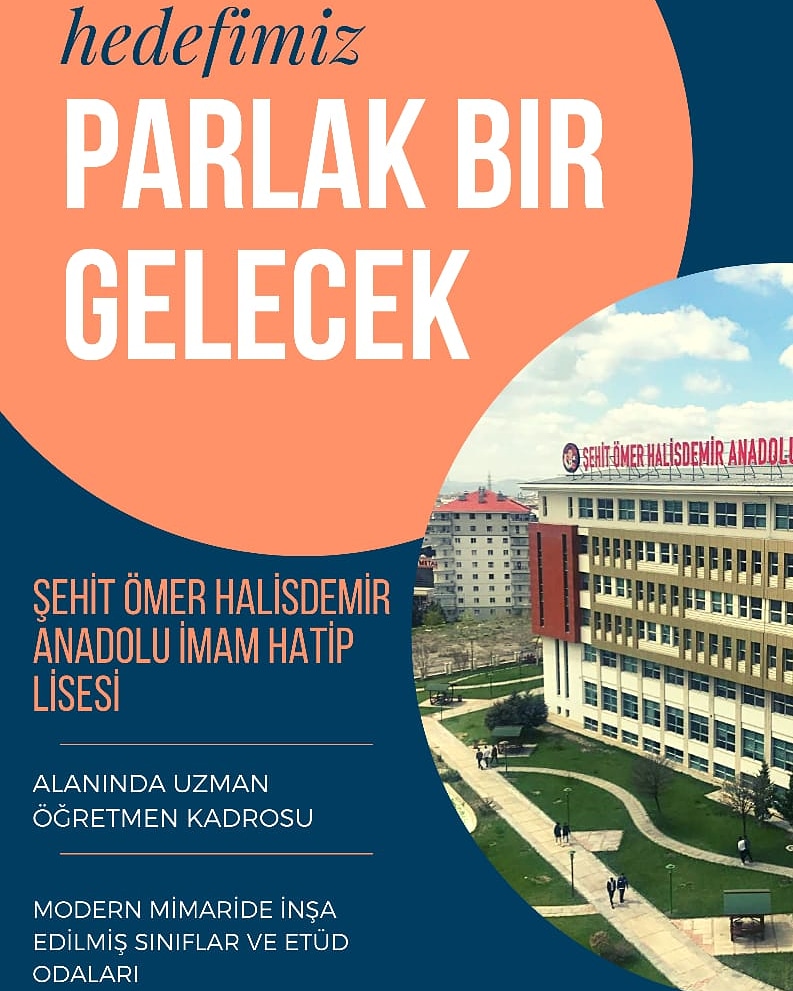 Parlak bir gelecek hedefleyenlere Şehit Ömer Halisdemir Anadolu İmam Hatip Lisesi... Fen ve Sosyal Bilimler Proje Okulu #lgs2020 #lise #ihl #ankara #yenimahalle #tercih #okul