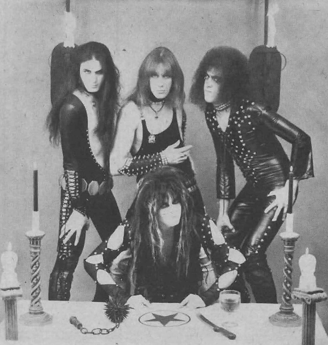 WaspFanClub's tweet photo. Before W.A.S.P. 

SISTER 
L/R  - Randy Schatz, Jimi Image, Joey Fernandino and Blackie Goozeman (aka Blackie Lawless) front.

#Sister #RandySchatz #JimiImage #JoeyFernandino #BlackieGoozeman 
#BlackieLawless #wasp @WASPOfficial https://t.co/HyluXuk0Nt