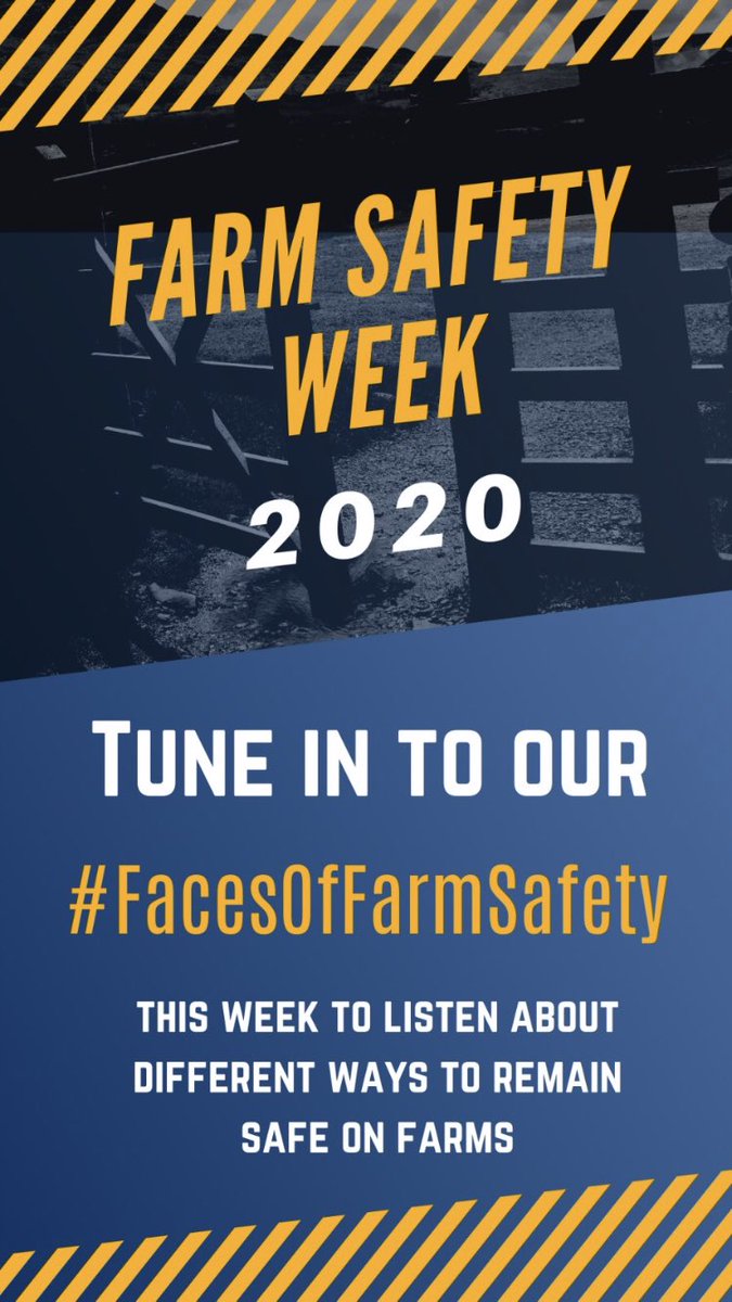 AgriAware's tweet photo. To mark the start of National Farm Safety Week tomorrow, Agri Aware will be running it’s Faces of Farm Safety Campaign for the coming days 🧑‍🌾🚜 

Keep an eye on #FacesofFarmSafety20 on our social media platforms or use the hashtag to join in📱 https://t.co/f0wUL64OV8